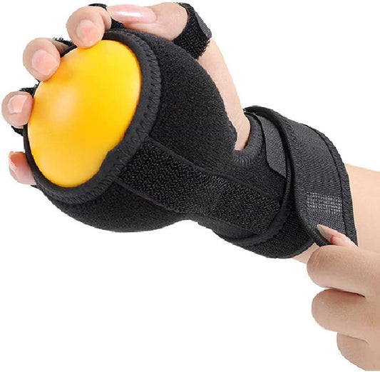 Hand Impairment Finger Squeeze Equipment Ball Rehabilitation Training Exercise Device Finger Board with Wrist Support